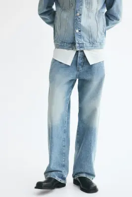 Loose Jeans - Bleu denim — photo 1