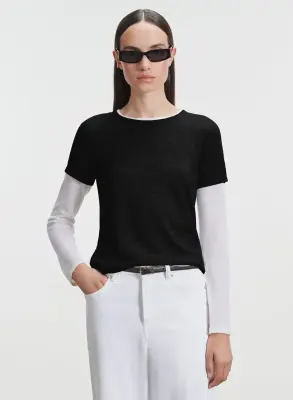 T-shirt en cachemire