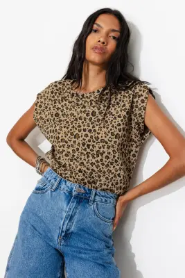 T-shirt imprimé léopard Femme — photo 2