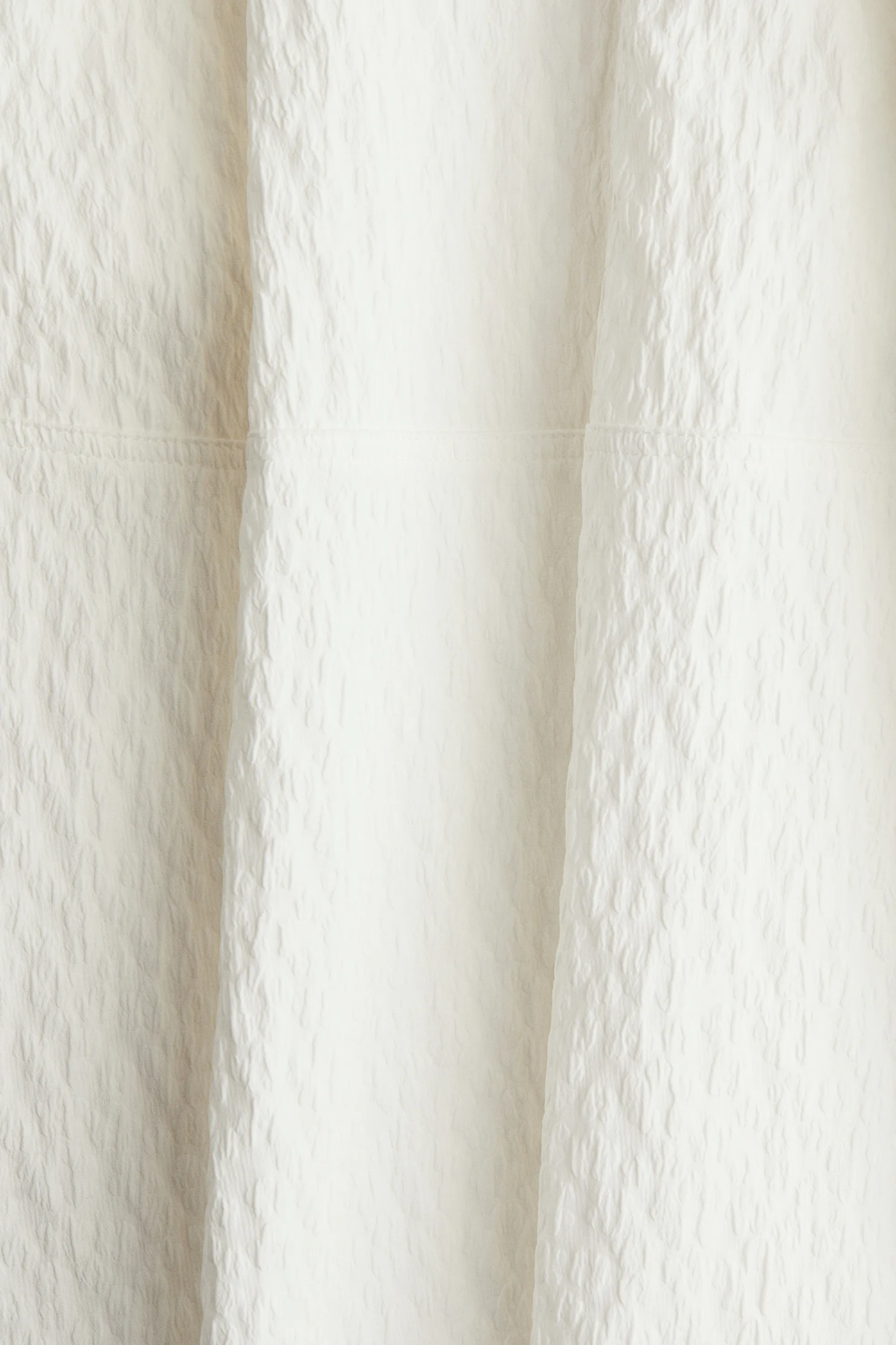 Robe à bretelles fines en tissu jacquard - Blanc