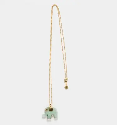 Nouveau ! BOHEMIAN RHAPSODIE PARIS Collier Dumbo Amazonite — photo 2