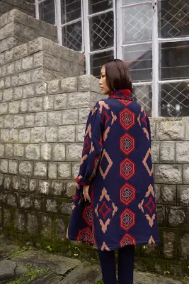 Manteau en jacquard de laine — photo 2