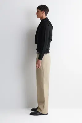 TOP HENLEY SLIM EN LAINE MÉRINOS - NOIR — photo 2