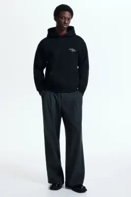Hoodie imprimé Relaxed Fit - Noir/Northern Rockies — photo 1