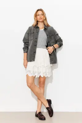 Veste surchemise en jean Femme — photo 3