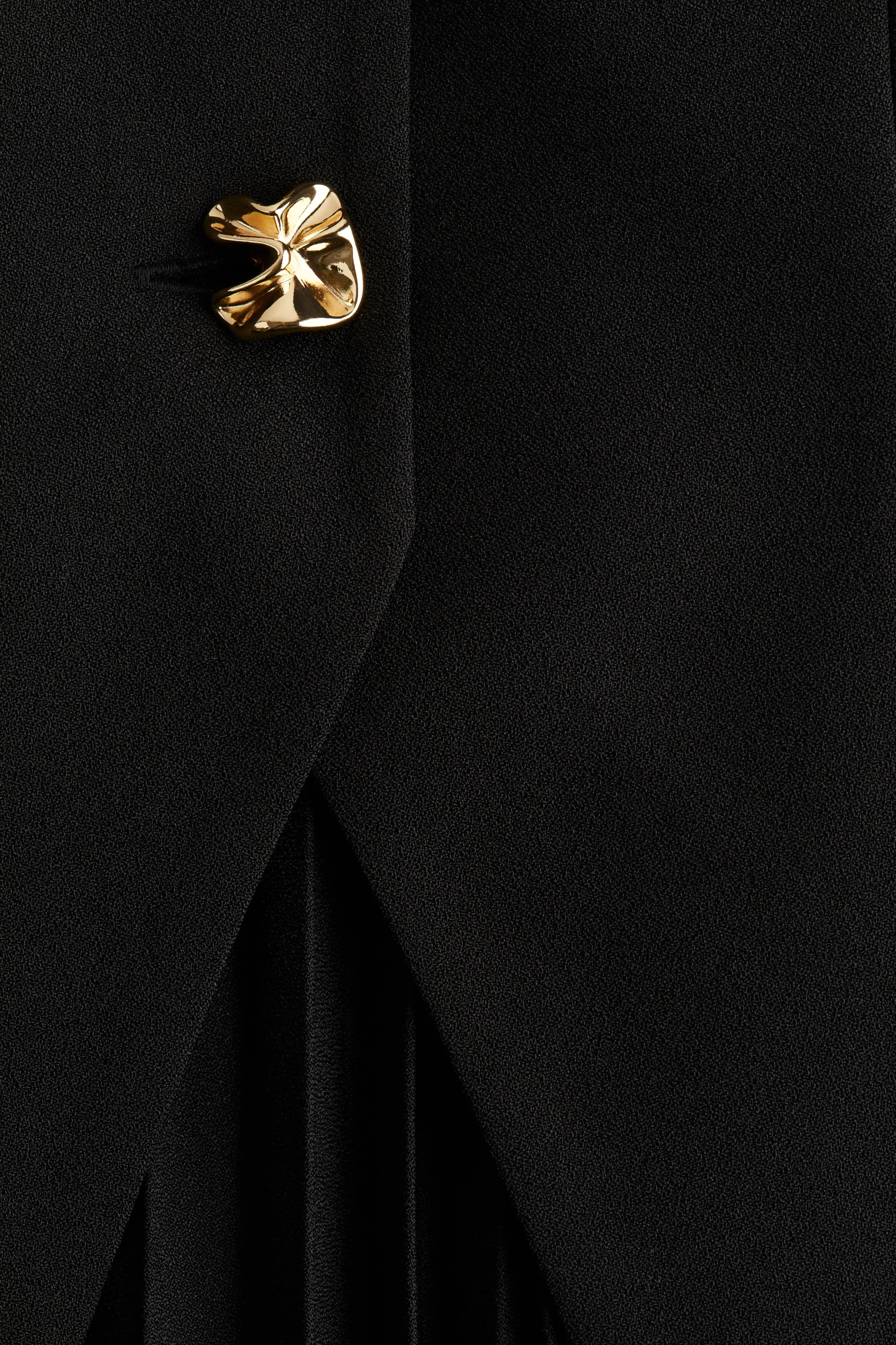 Robe avec corsage façon gilet sans manches - Noir
