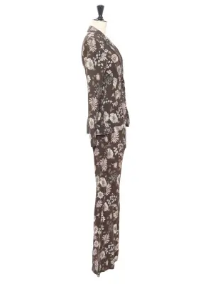 Tailleur veste pantalon par PHOEBE PHILO imprimé fleuri défilé été 2002 Prix boutique 2000€ Taille 36 — photo 4