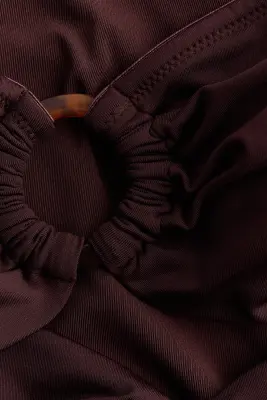 Maillot de bain bandeau paddé - Marron foncé — photo 5
