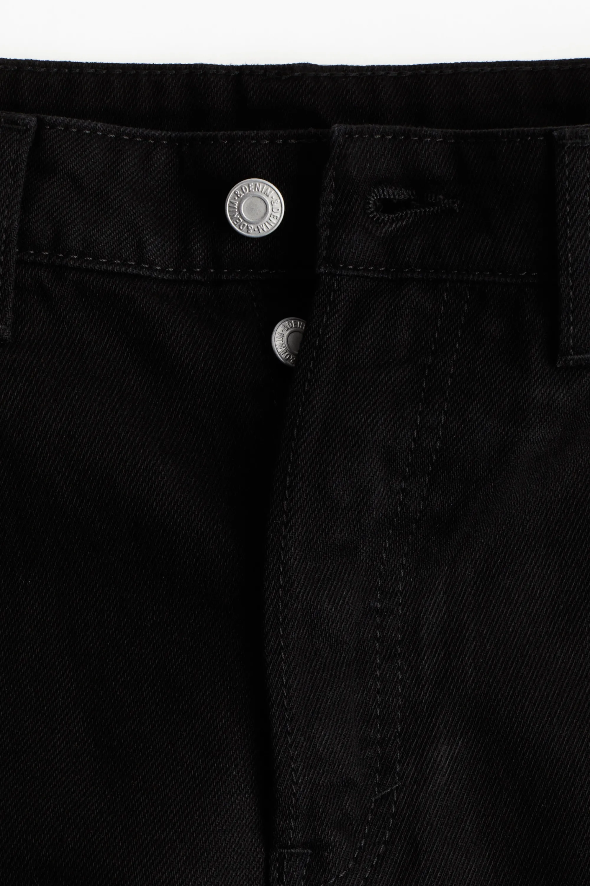 Short High Knee en denim - Noir