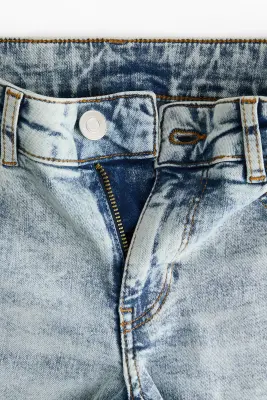 Flared Low Jeans - Bleu denim pâle — photo 4
