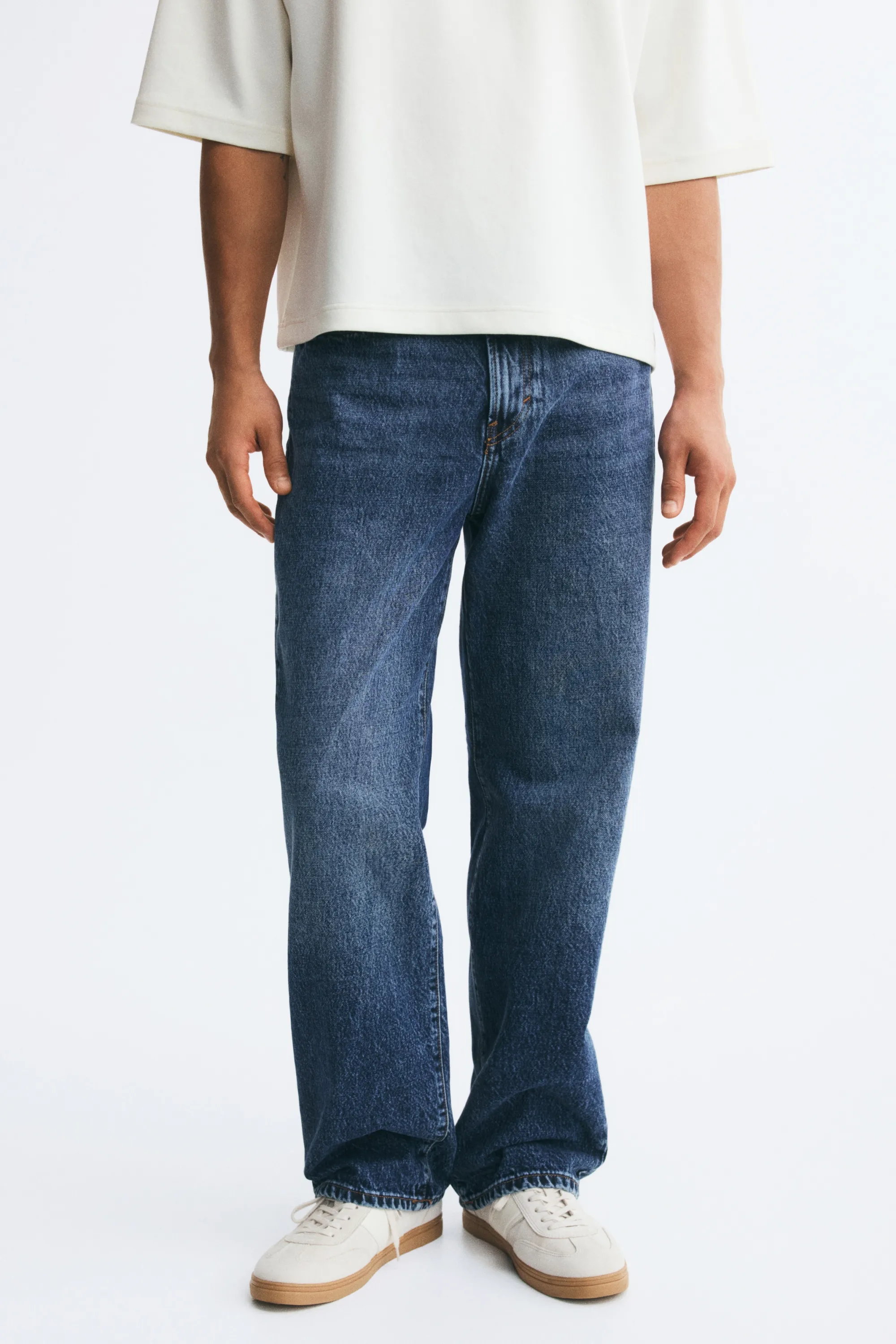 Relaxed Jeans - Bleu denim foncé