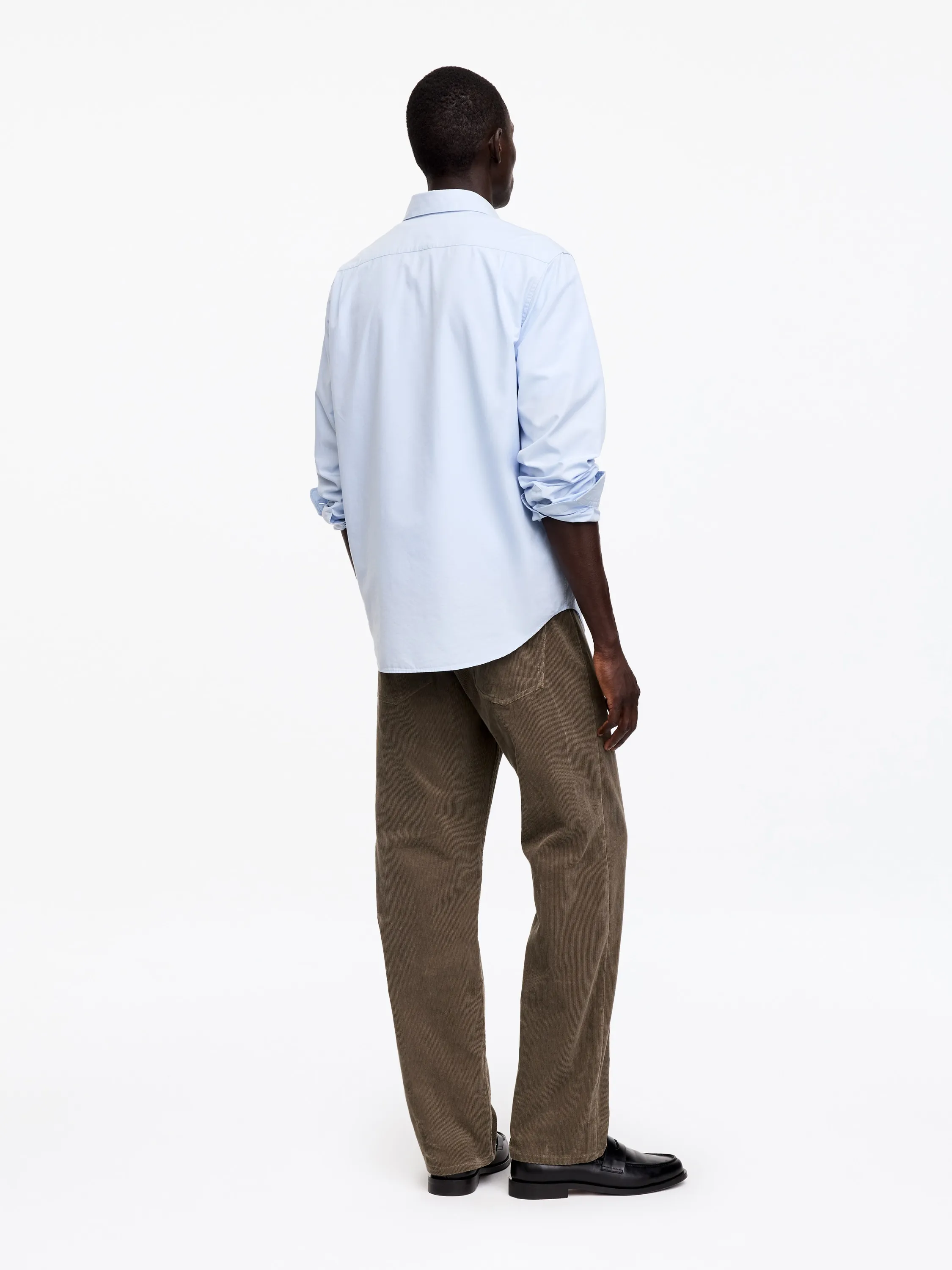 Pantalon ample en velours côtelé OCEAN - Taupe