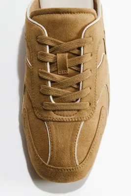 Mules façon sneakers - Beige foncé — photo 1