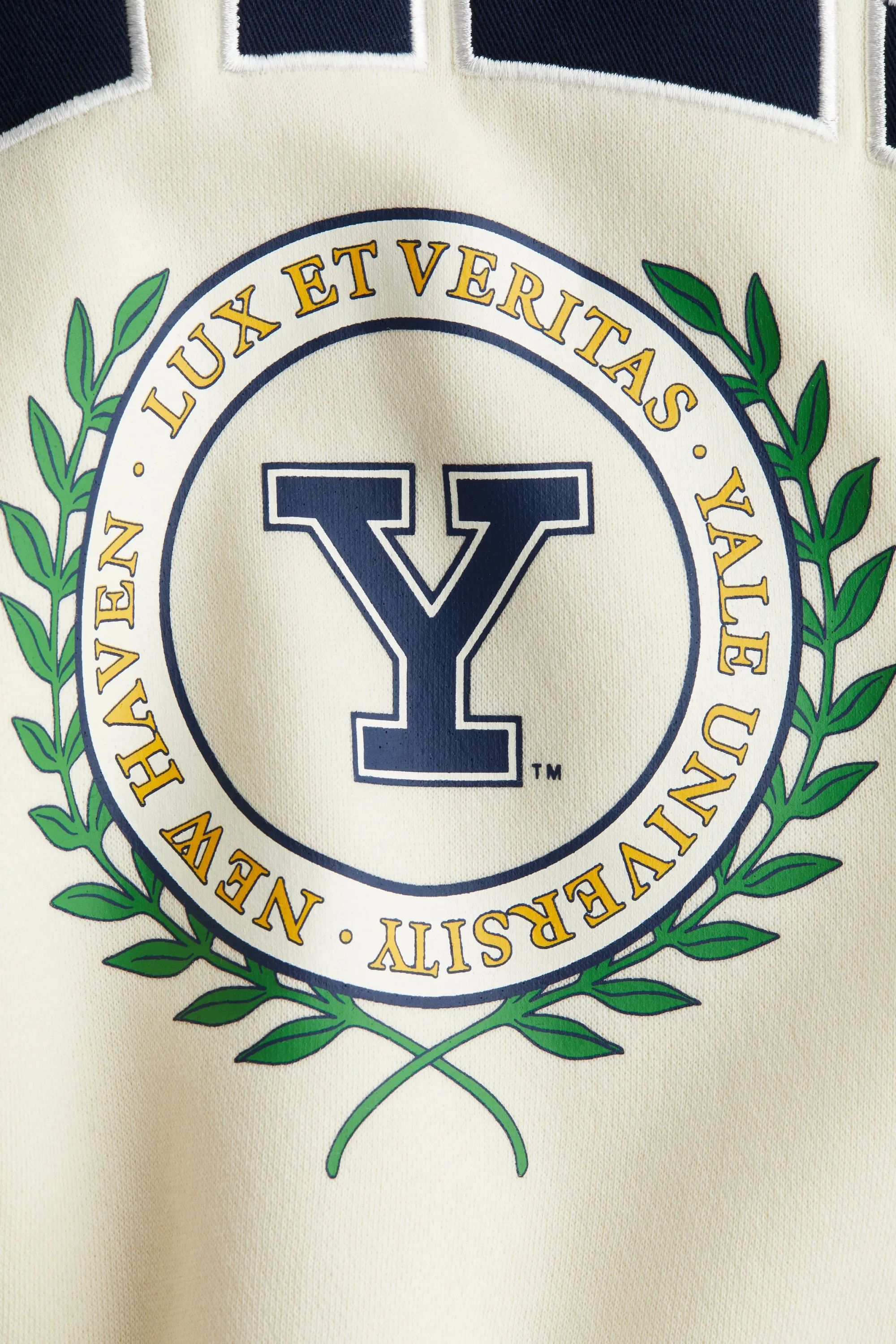 Sweat avec motif - Beige clair/Yale