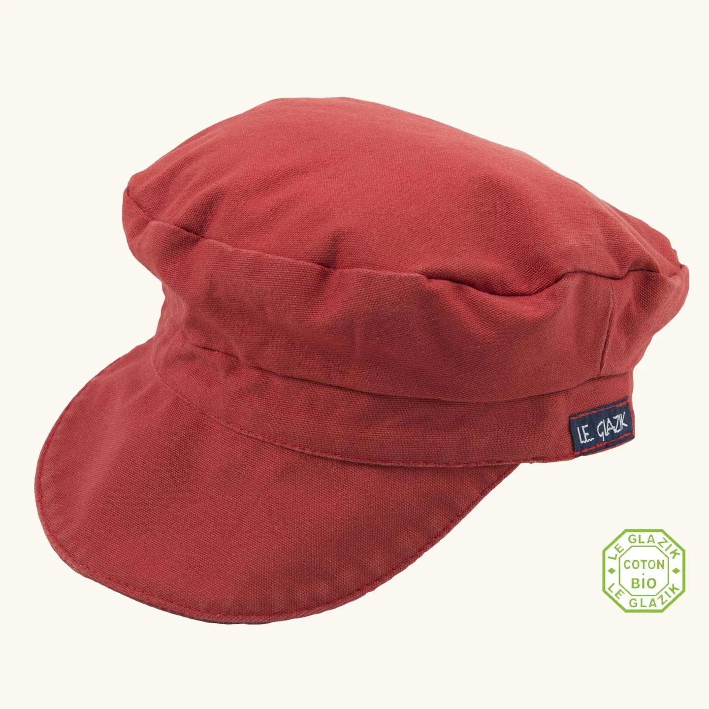 Casquette authentique du marin breton - Toile Rouge