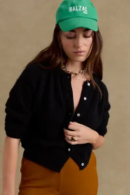 Bague Faustine doré coeur noir — photo 3