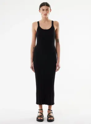 Robe en coton, viscose, élasthanne et fibre métallisée — photo 4