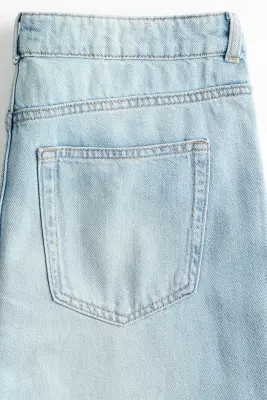 Baggy Regular Waist Jeans - Bleu denim clair — photo 5