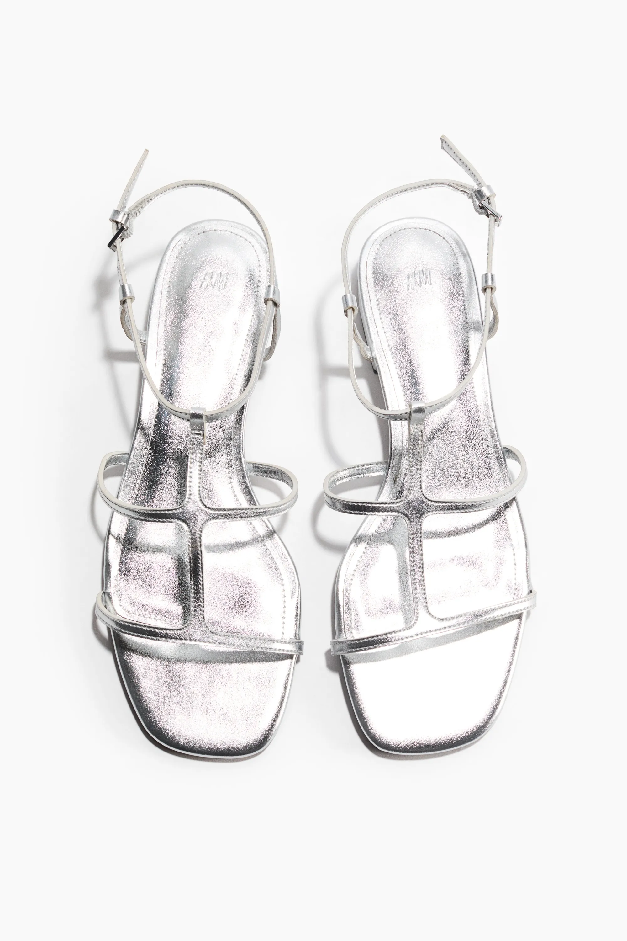 Sandales à brides fines - Argenté