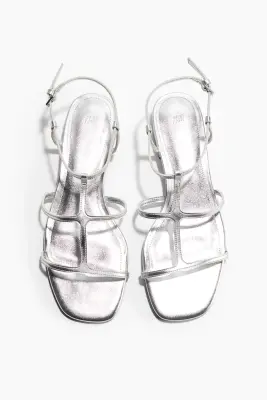 Sandales à brides fines - Argenté — photo 1