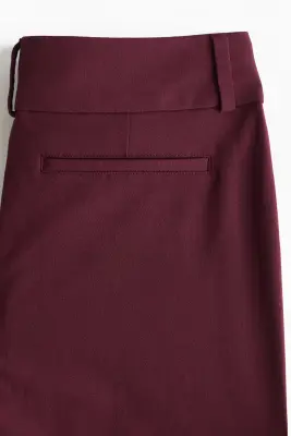 Pantalon chic avec jambes évasées - Bordeaux — photo 3