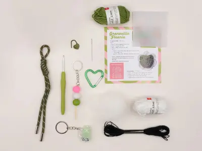 Kit crochet bag charms matcha club – La petite épicerie — photo 5