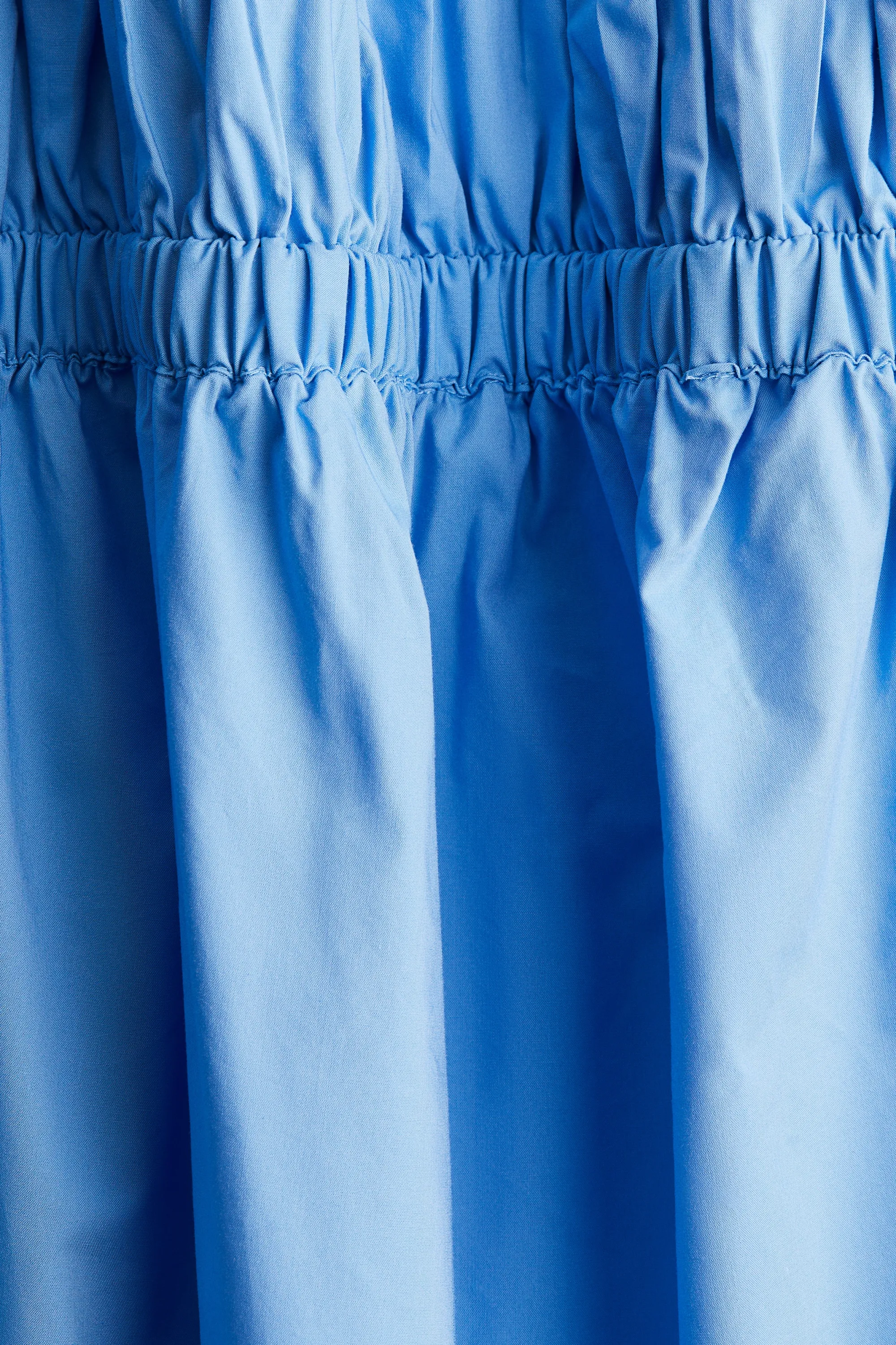 MAMA Robe en popeline de coton mélangé - Bleu