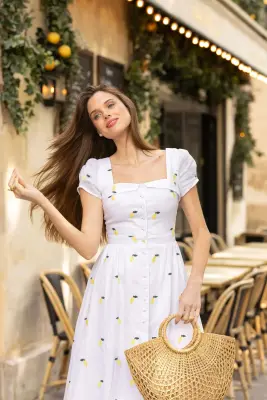 Estelle Linen Dress — photo 4