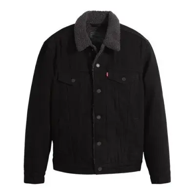 LEVIS VESTE BIG SHERPA TRUCKER DUVALL Noir — photo 1