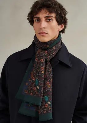 Fringed printed scarf — photo 2
