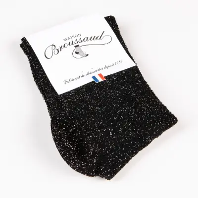Socquette chevron noir Brillo — photo 2