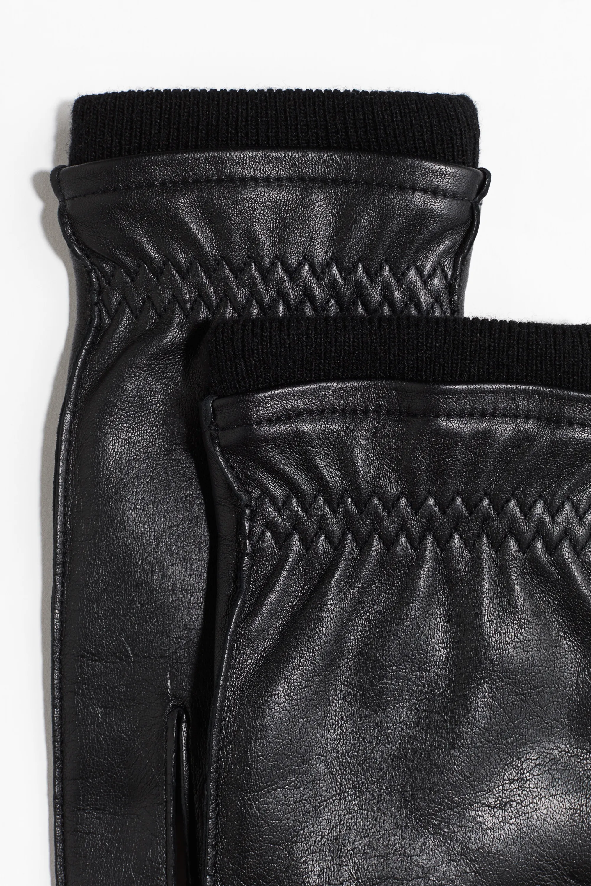 Gants en cuir - Noir