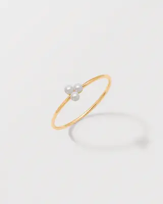 BAGUE PERLA - Or jaune 18 carats — photo 1