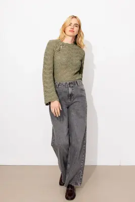 Pull court en crochet Femme — photo 5