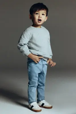 Slim Fit Jeans - Bleu denim clair — photo 1