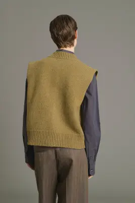 CARDIGAN KALYANEE TILLEUL — photo 4