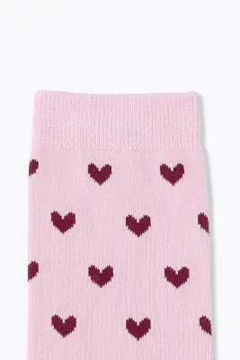 Chaussettes coeur jacquard — photo 2