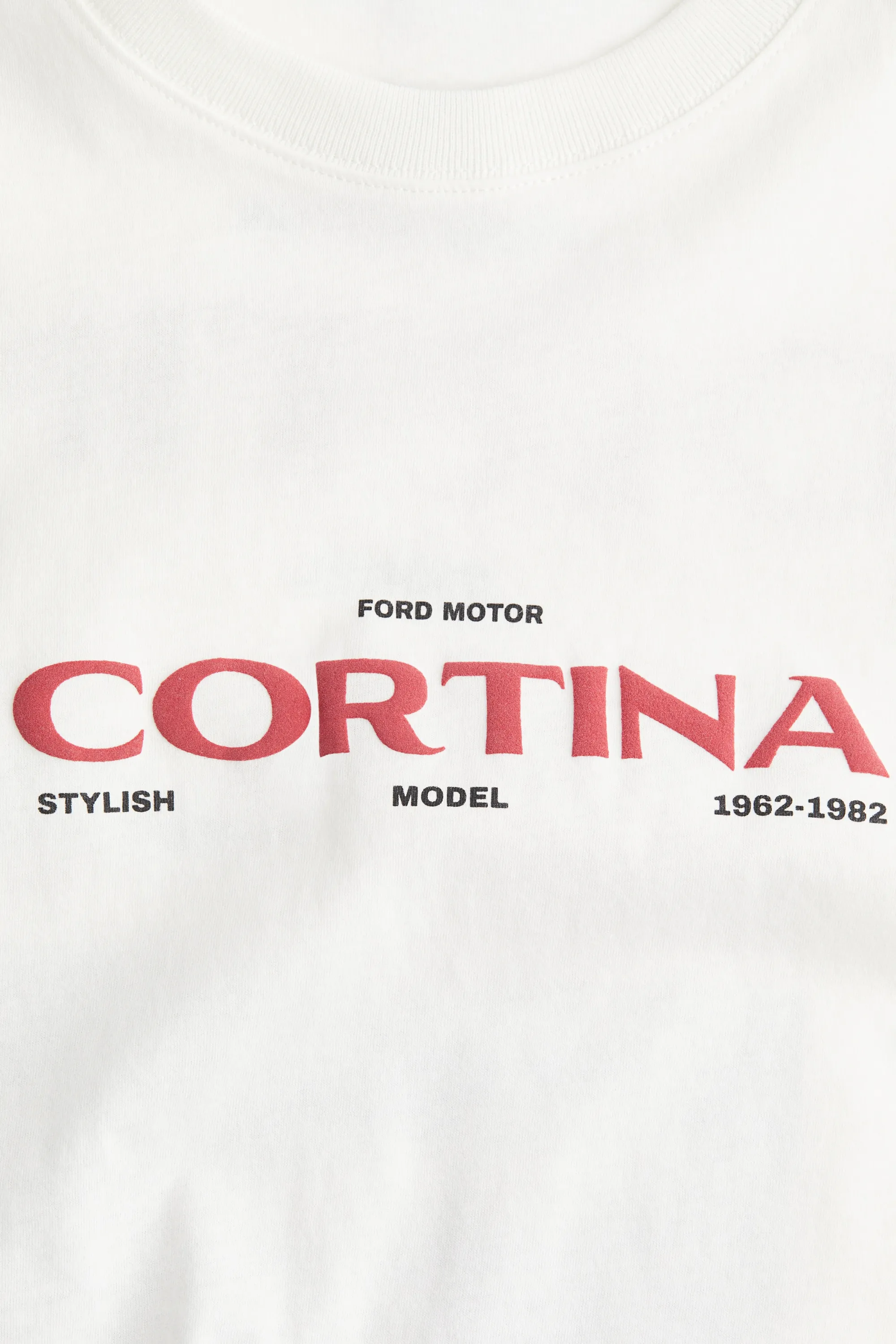 T-shirt oversize imprimé - Blanc/Ford