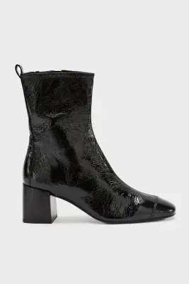 Bottines Clyde vernis froissé noir — photo 5