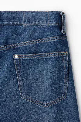 Loose Straight Jeans - Bleu denim — photo 4
