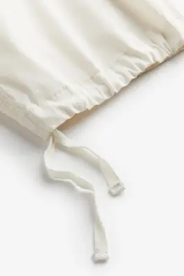 Pantalon cargo Relaxed Fit - Blanc — photo 2