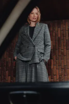 Veste de tailleur à carreaux — photo 2