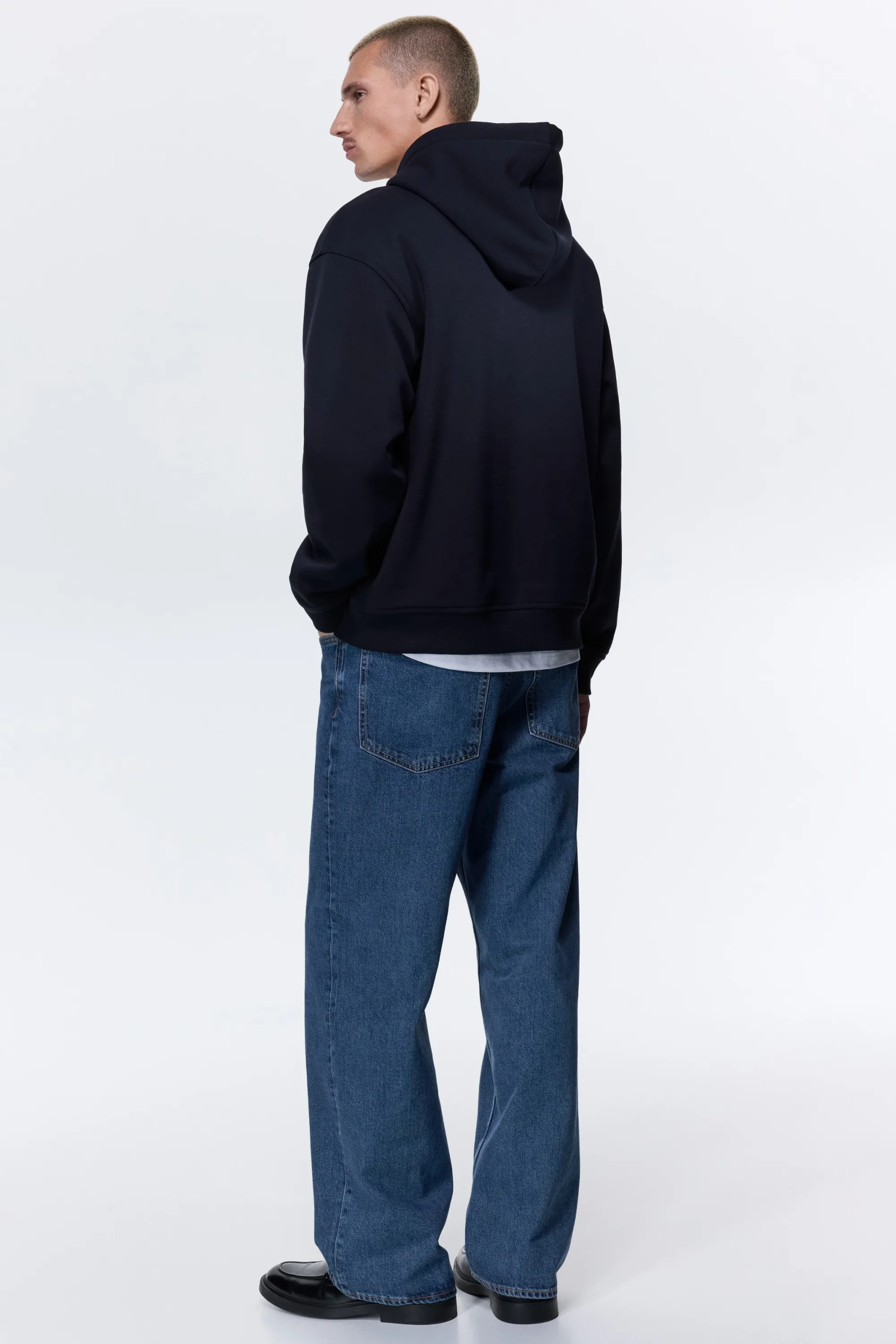 Hoodie Loose Fit - Bleu marine