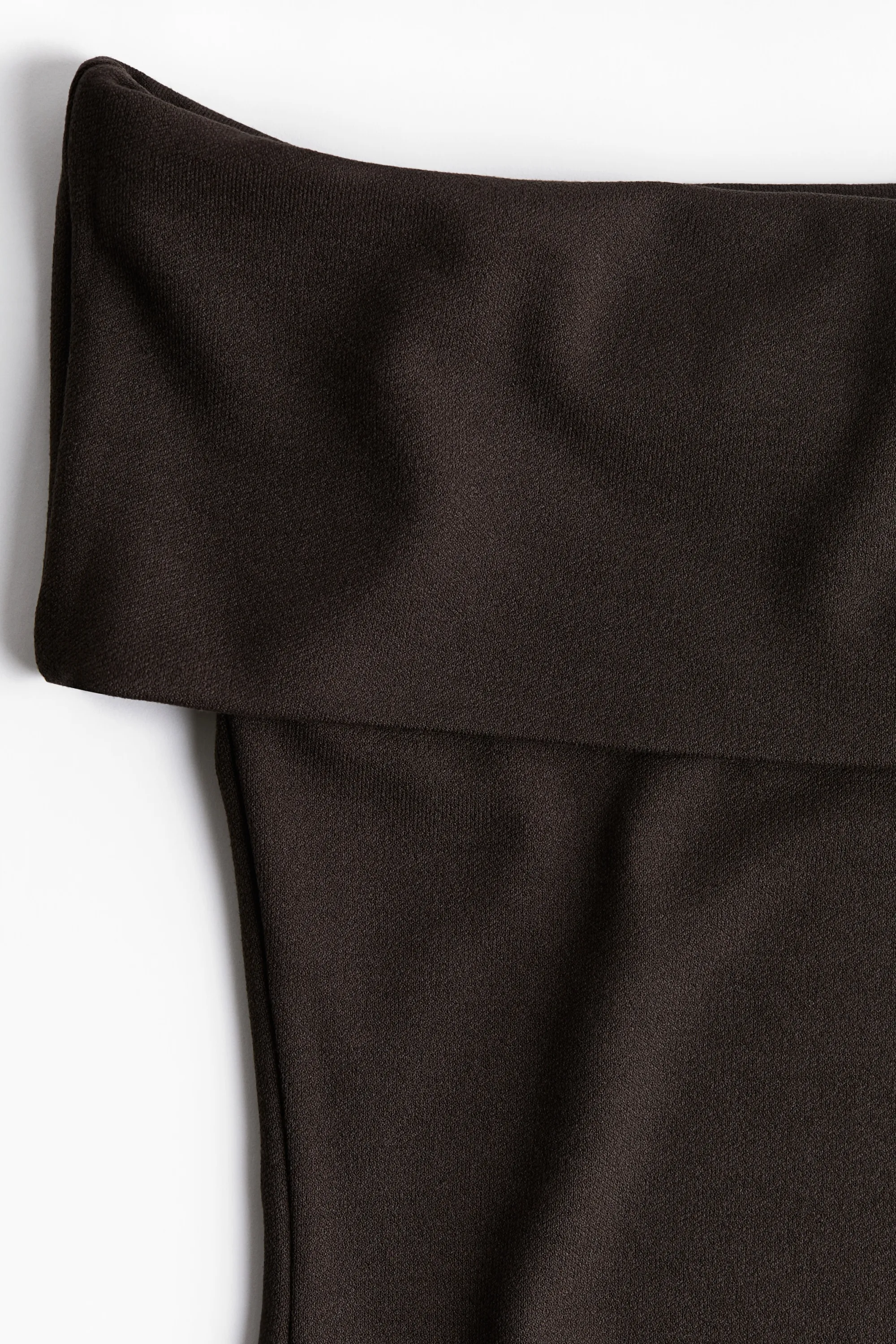 Top épaules nues - Marron foncé
