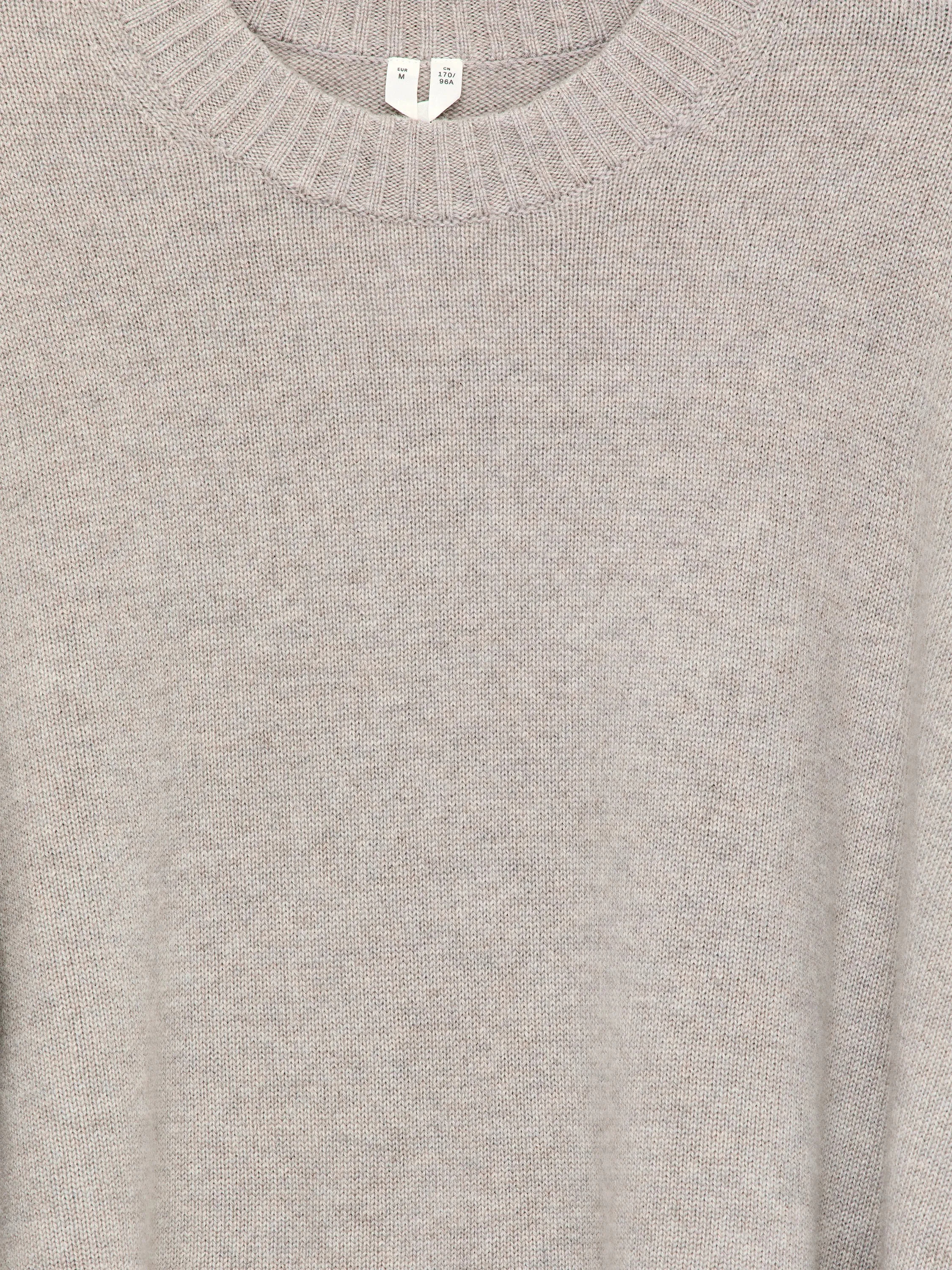 Oversized Pure Cashmere Jumper​ - Taupe clair