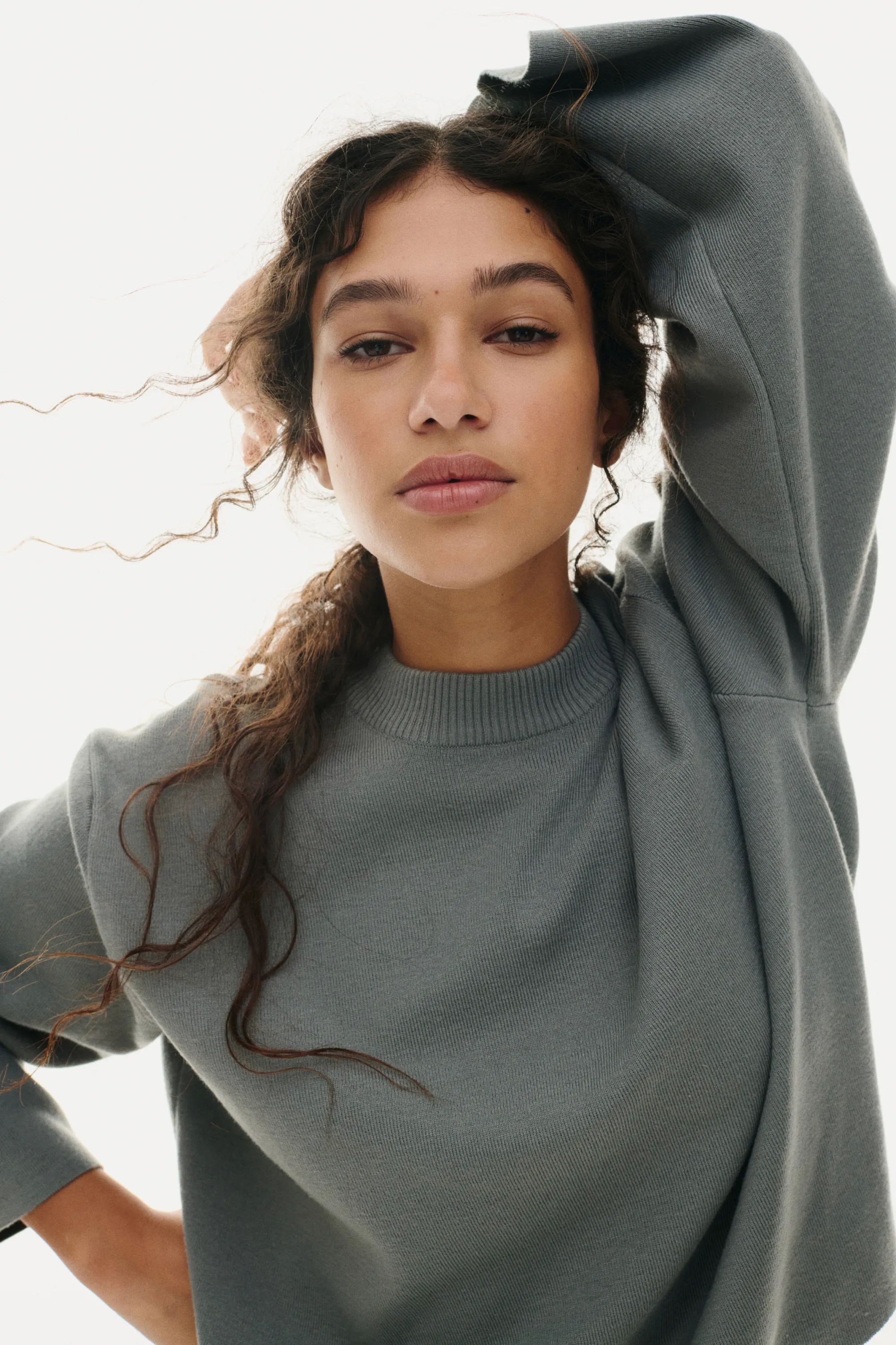 Pull oversize - Vert ancien foncé