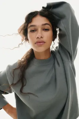 Pull oversize - Vert ancien foncé — photo 1