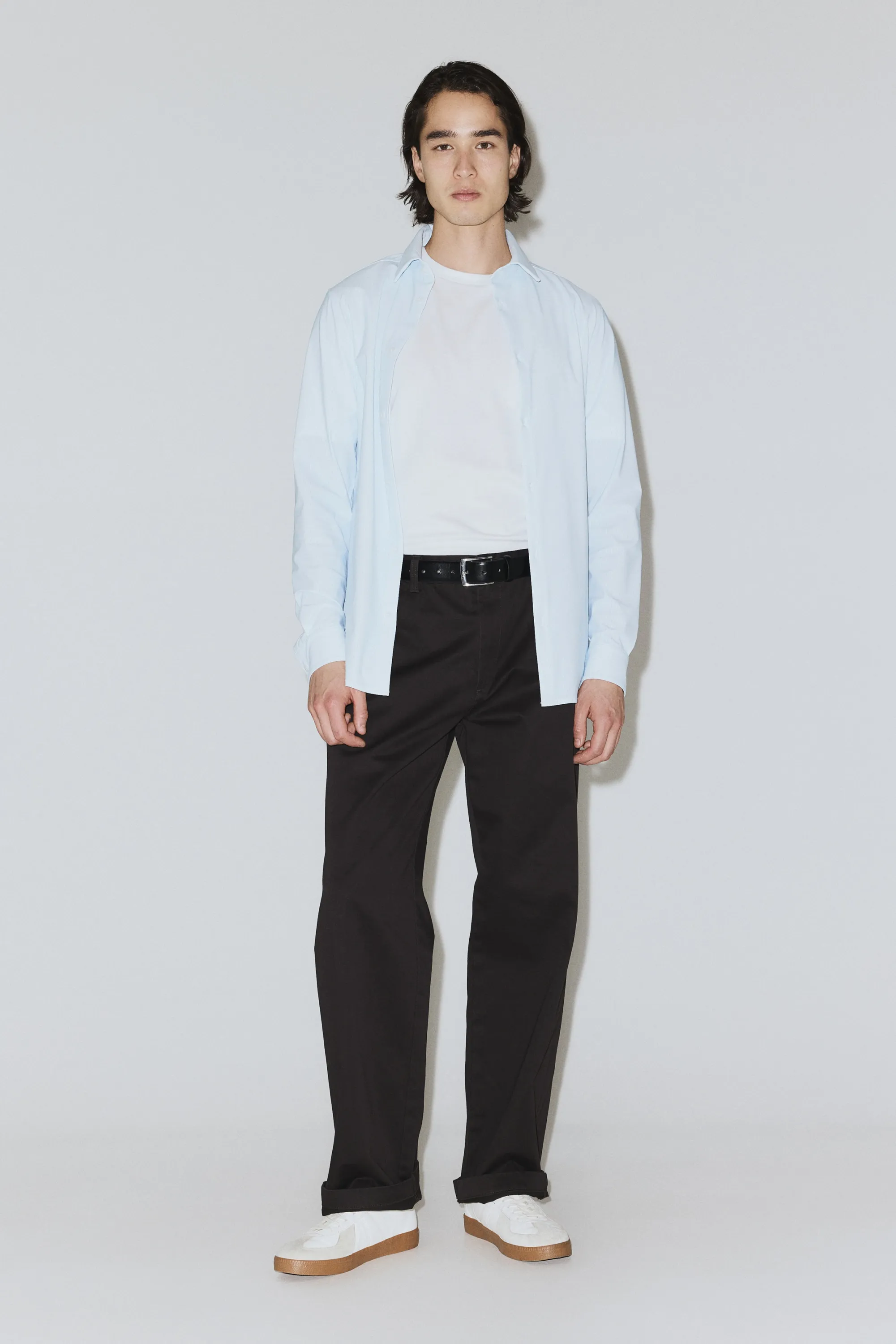 Chemise Cooling Four-way Stretch Slim Fit - Bleu clair