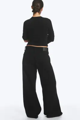 Jean large ample taille standard unisexe Solar - Noir — photo 4