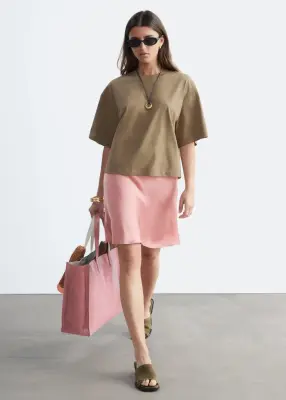 T-shirt en coton - Beige — photo 3